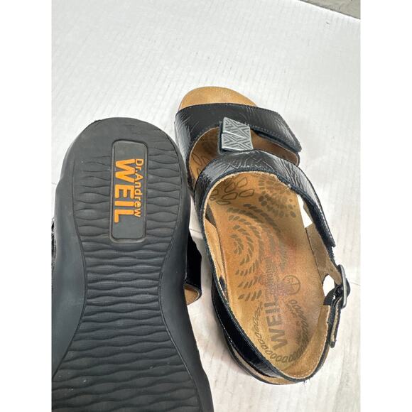 Dr. Andrew Weil SPAIN Orthaheel Comfort Sandal Sonora Orthoheel Black 6 US EU 37 - Picture 4 of 4